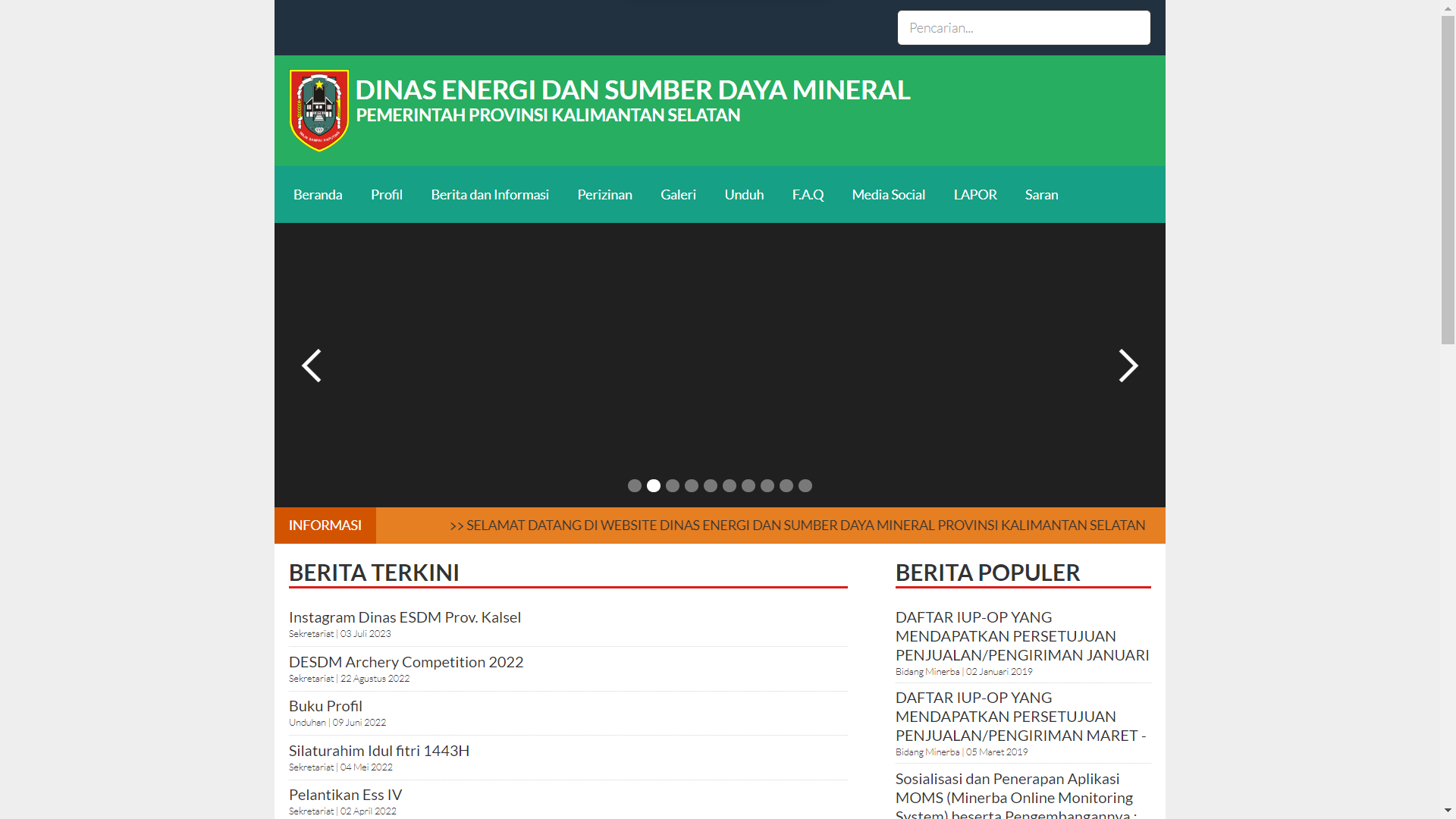 Dinas Energi Dan Sumber Daya Mineral